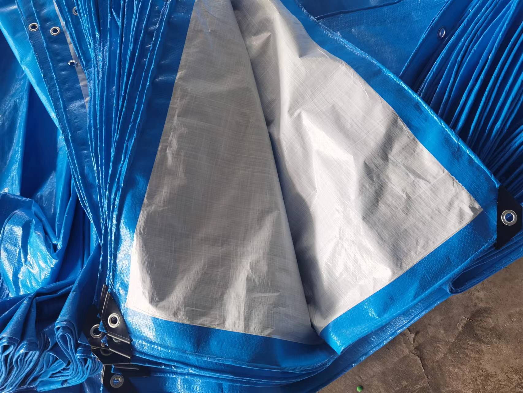 Africa Market 4*5m 4*6m blue whithe/blue orange pe tarpaulin sheets