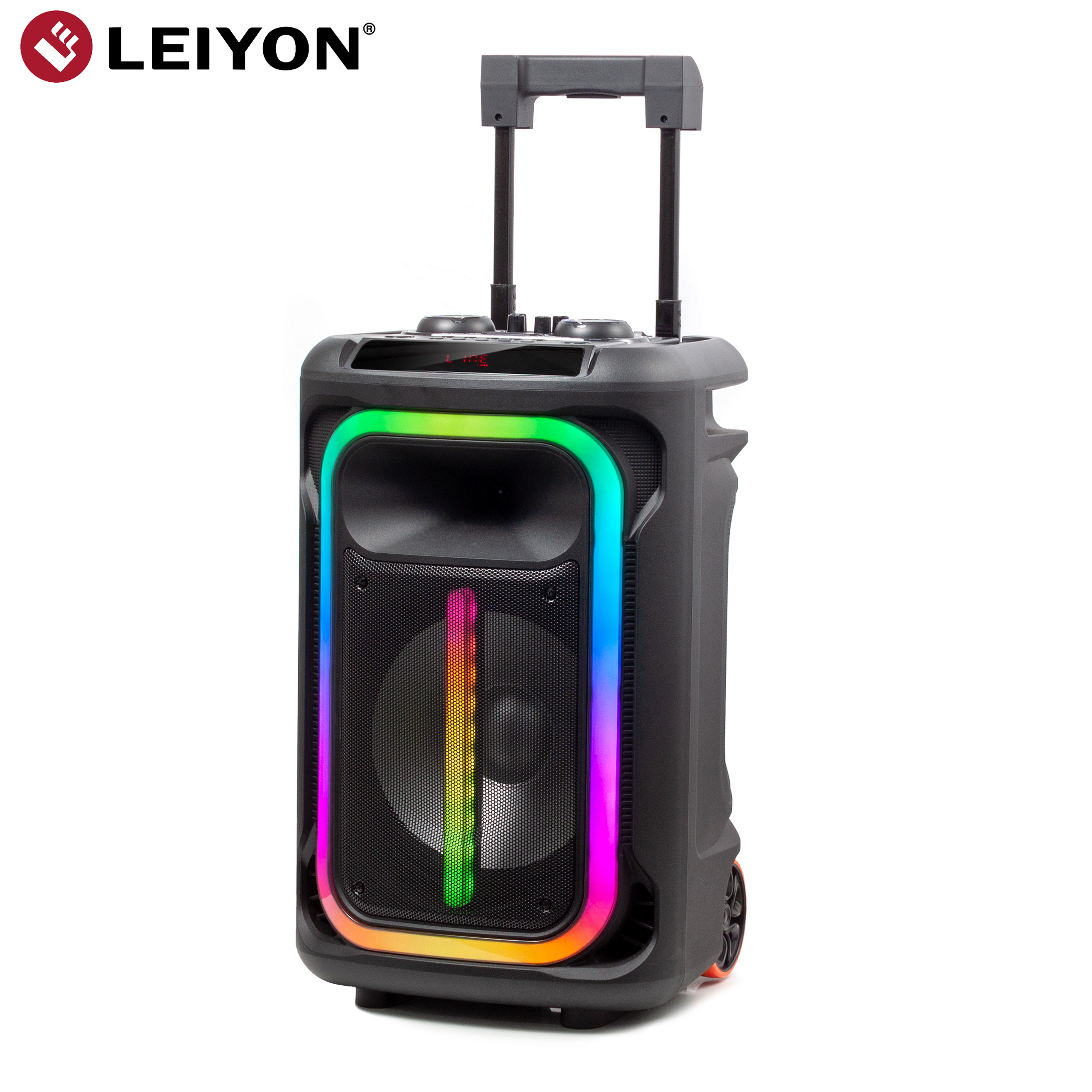 Big power party bluetooth speaker with trolley, karaoke bluetooth speaker