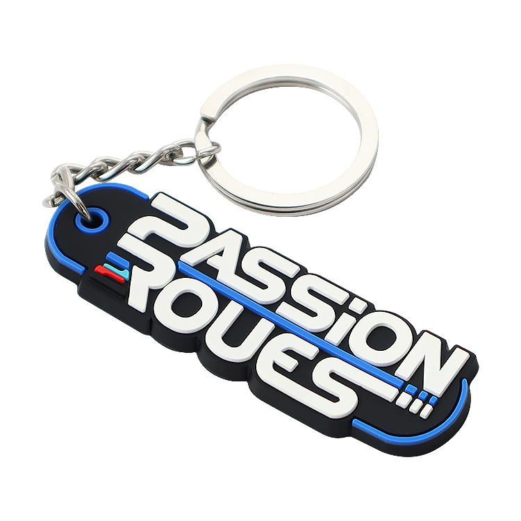 3d logo custom rubber pvc keychain