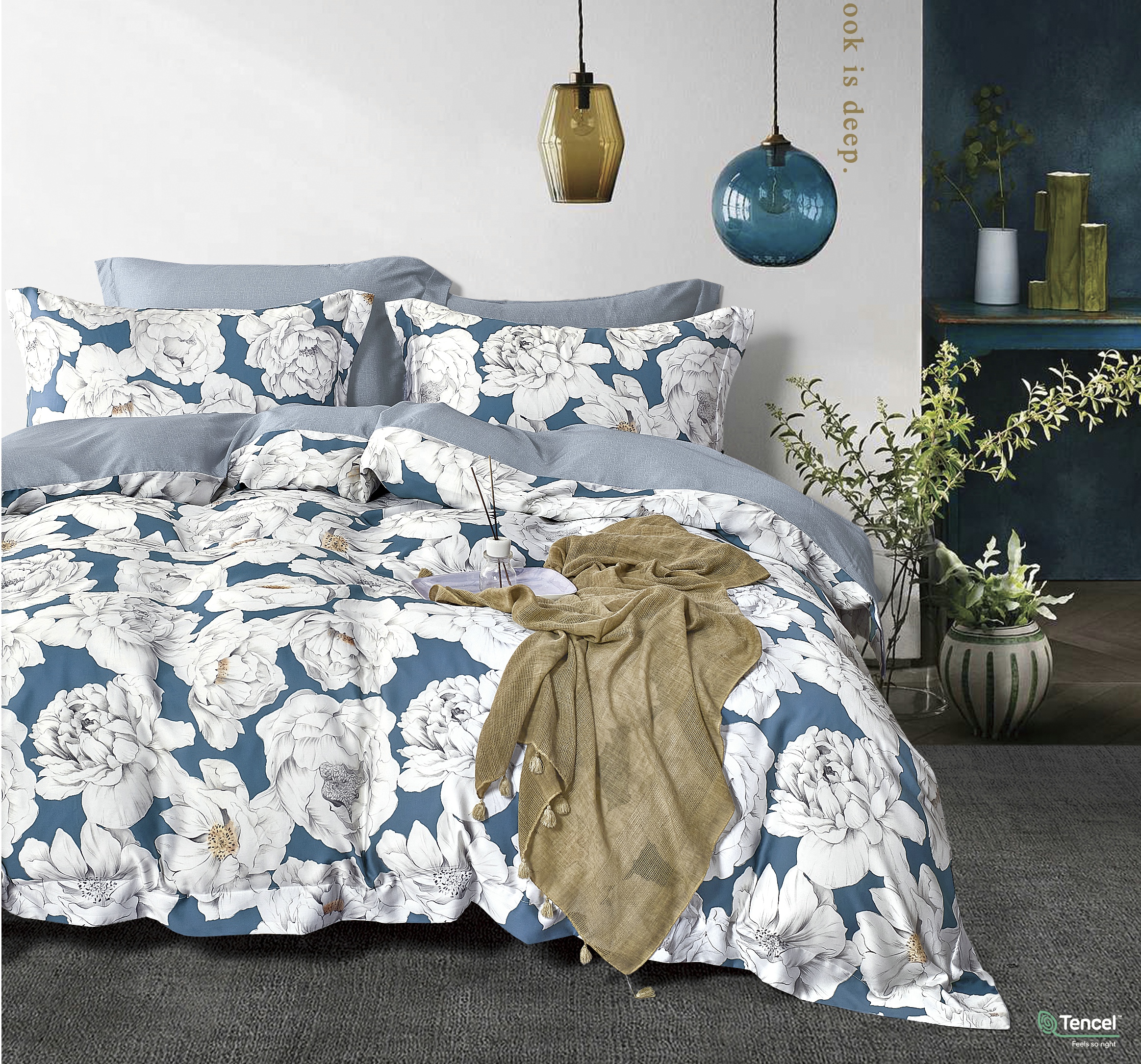 60s tencel print 4pcs set/summer quilt