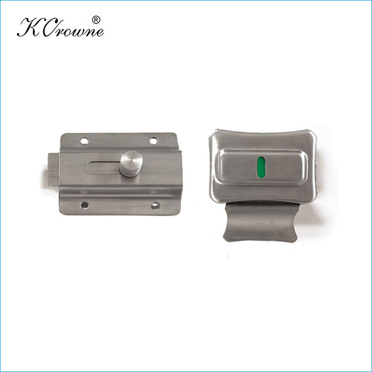 High Quality 304 Stainless Steel Toilet Cubicle Partition Indication Lock
