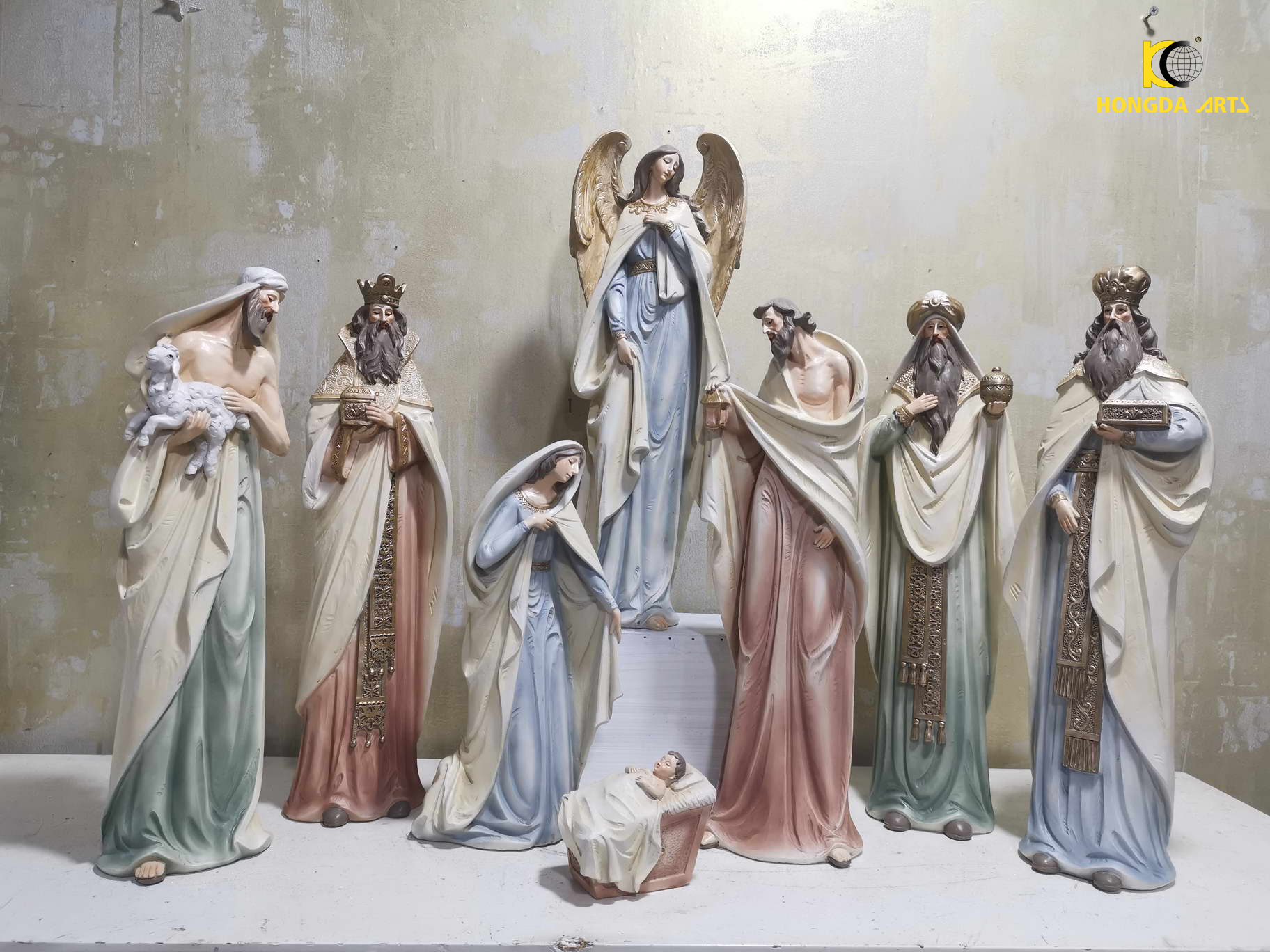 resin nativity set