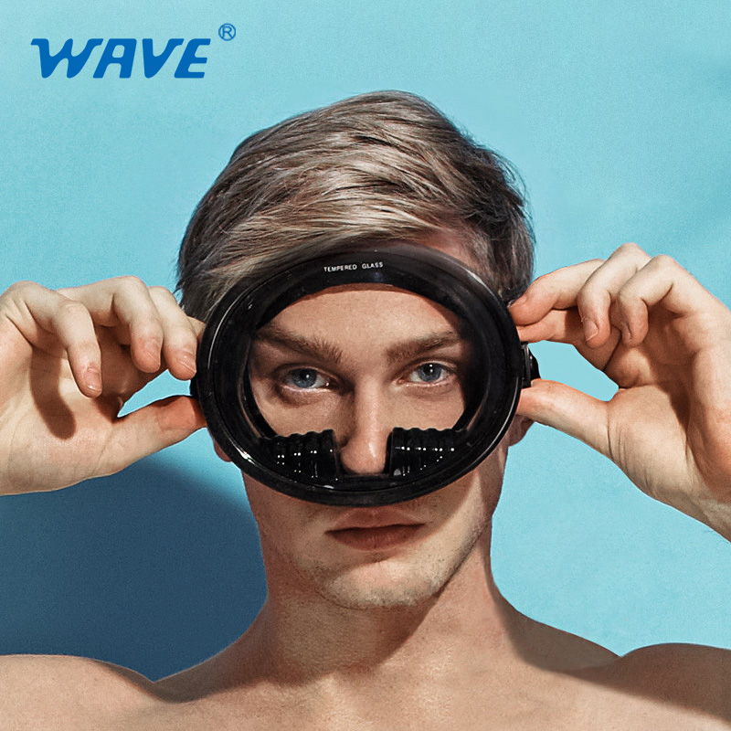 WAVE Double Sealed full face scuba Oval Snorkeling dive Mask Scuba Diving Mask