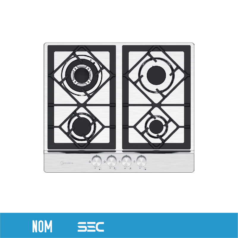 4 Burner Stainless Steel Gas Hob|MGBS-604F4|585mm