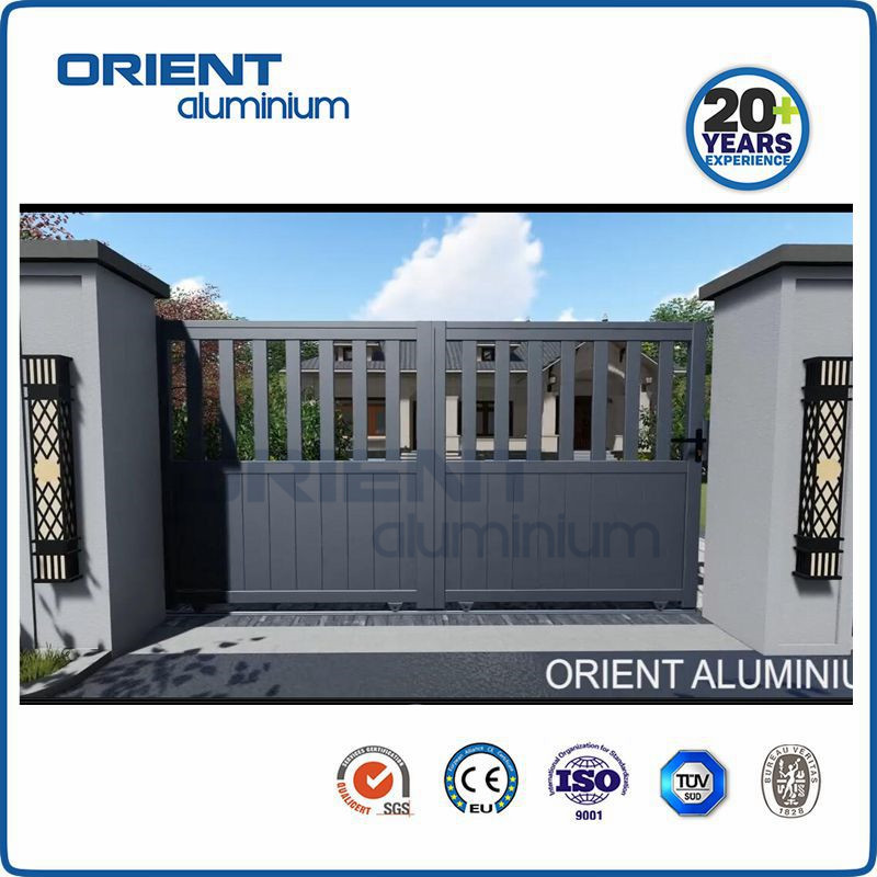 Orient Aluminium Aluminium Double Sliding Gate Complete Set