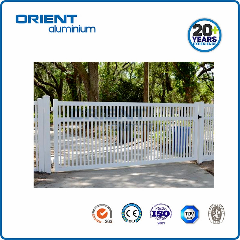 Aluminium Electric Auto Swing Welding Gates 4*2M Aluminium Gate
