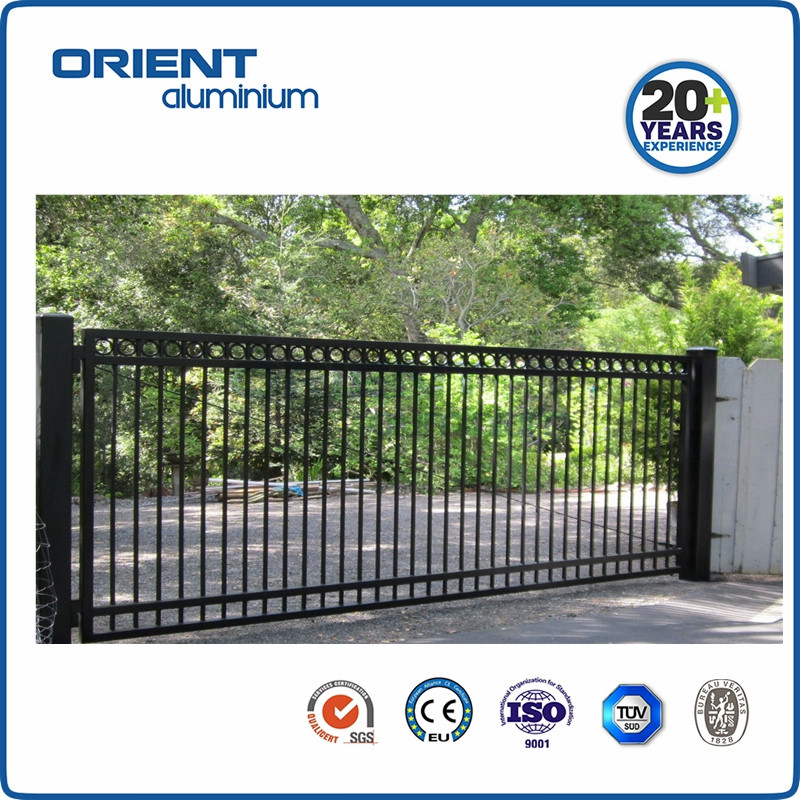 Modern House Ornaments Driveway Double Aluminium Welded Gate