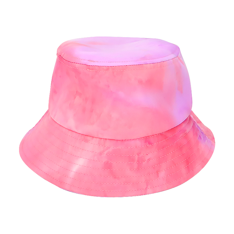 Custom Tie-Dyed Fabric Plain Cotton Bucket Hats Custom Logo