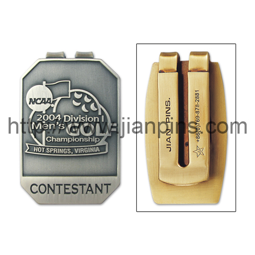 Custom Golf Metal Money Clip