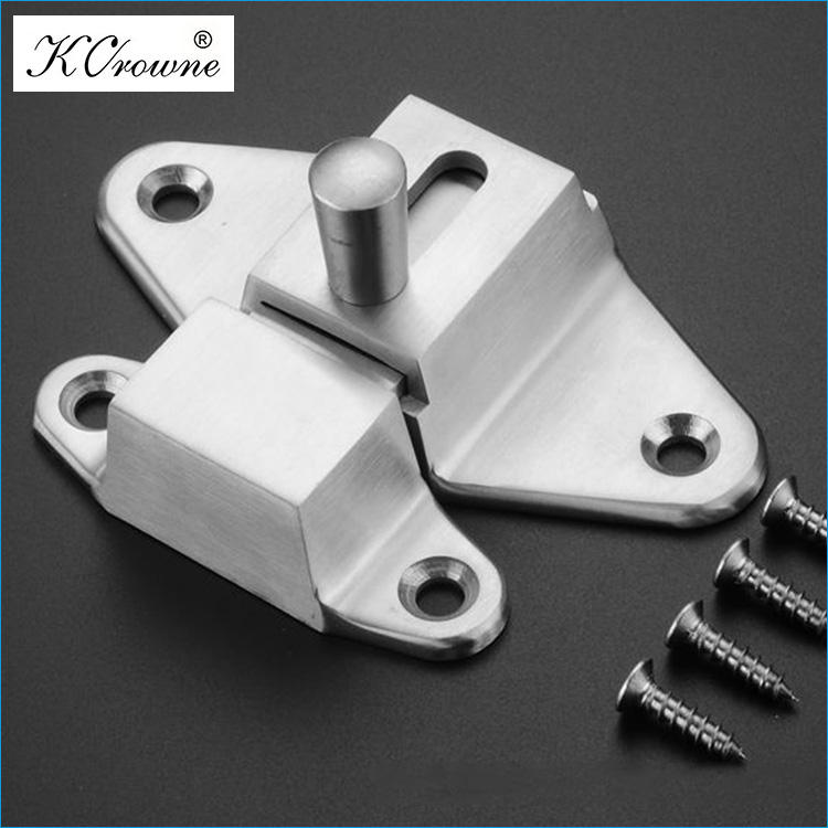 Toilet Partition Hardware 304 SS stainless steel thumb entry door chain lock slide latch bolt guard