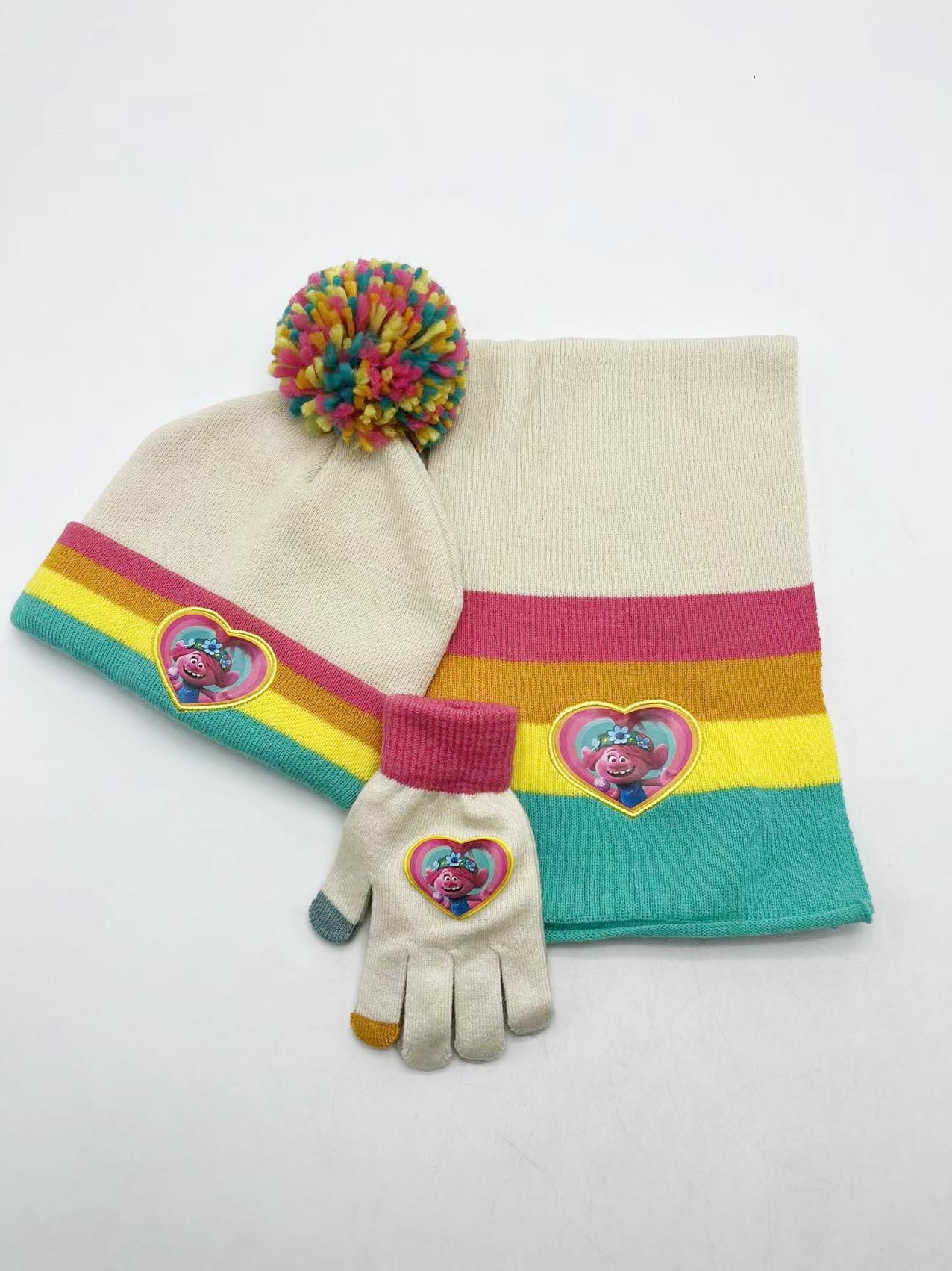 AWRS-231911 ALLCH Girls Winter Hat Scarf and Glove Set
