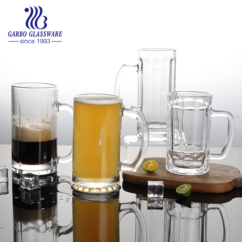 Food grade high quality transparent beer glass mug