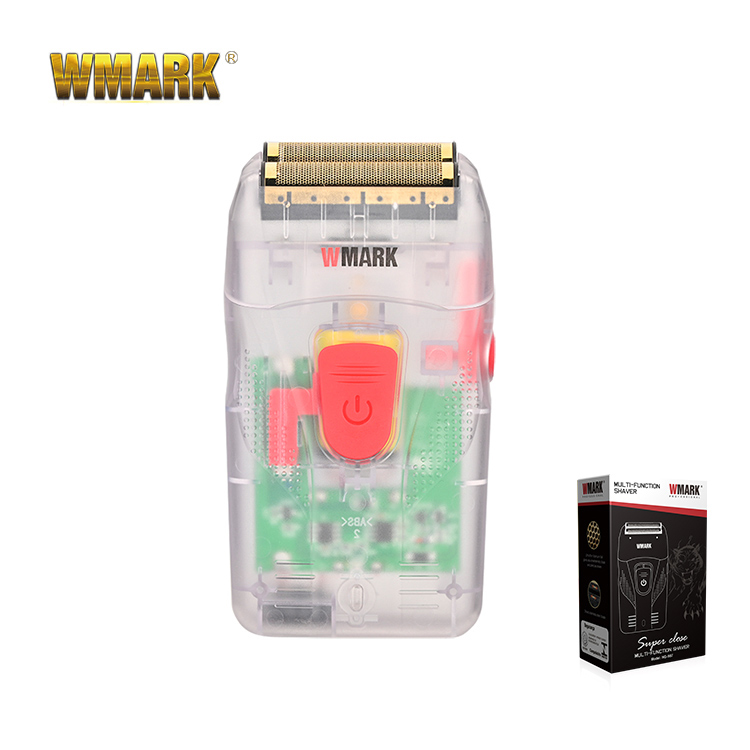 WMARK NG-987T Rechargeable Men's Shaver Multi-function Full transparent shaver