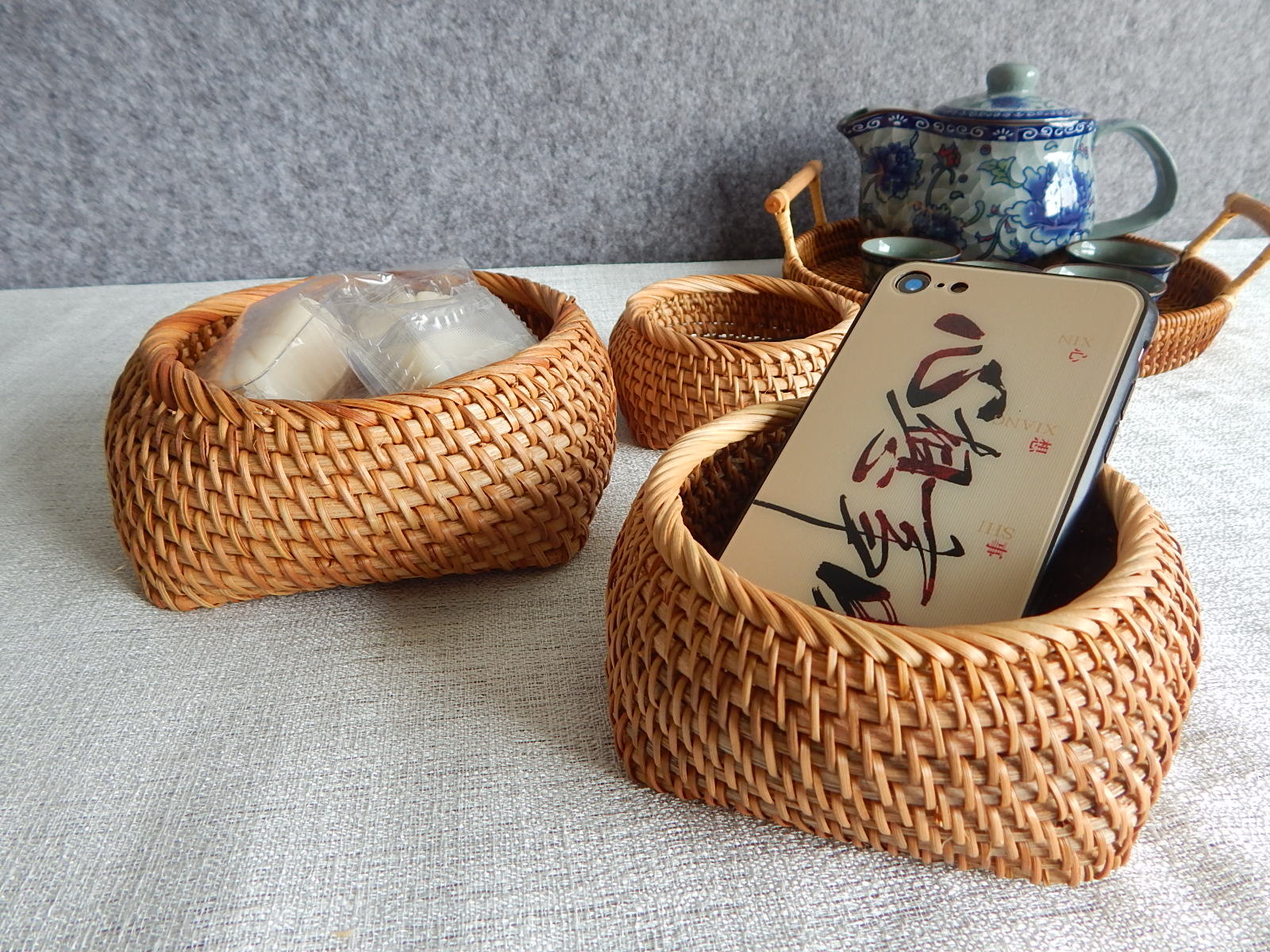 Indonesia rattan storage basket