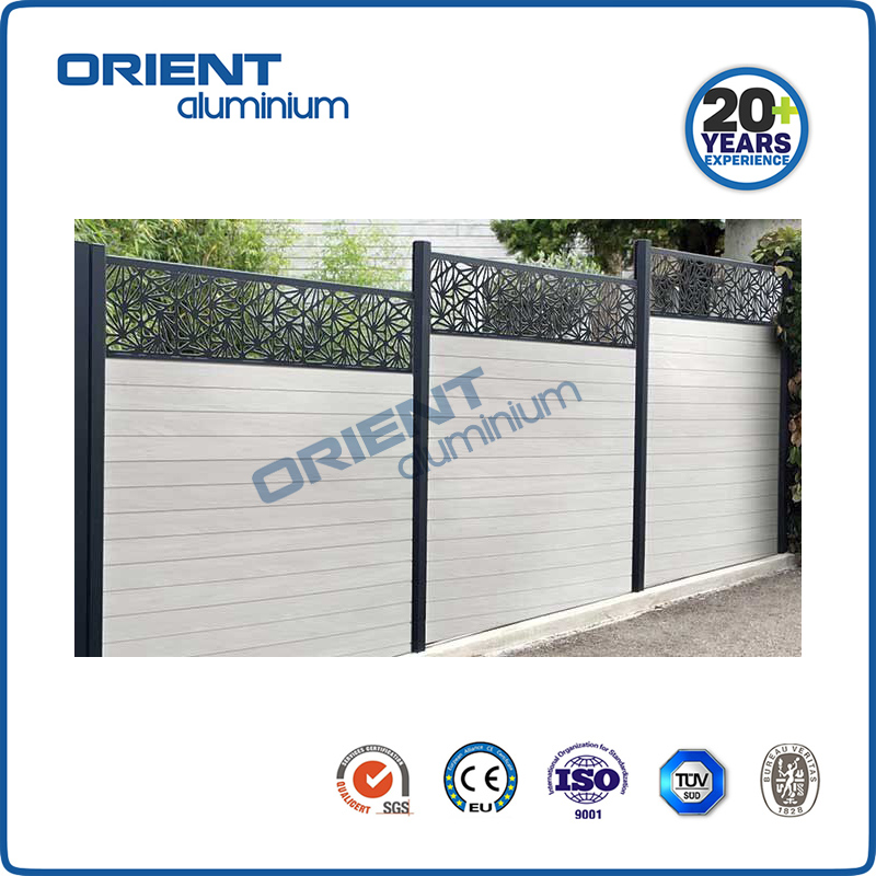 Custom laser cut metal panel decorative screen outdoor metal privacy screen garden screen