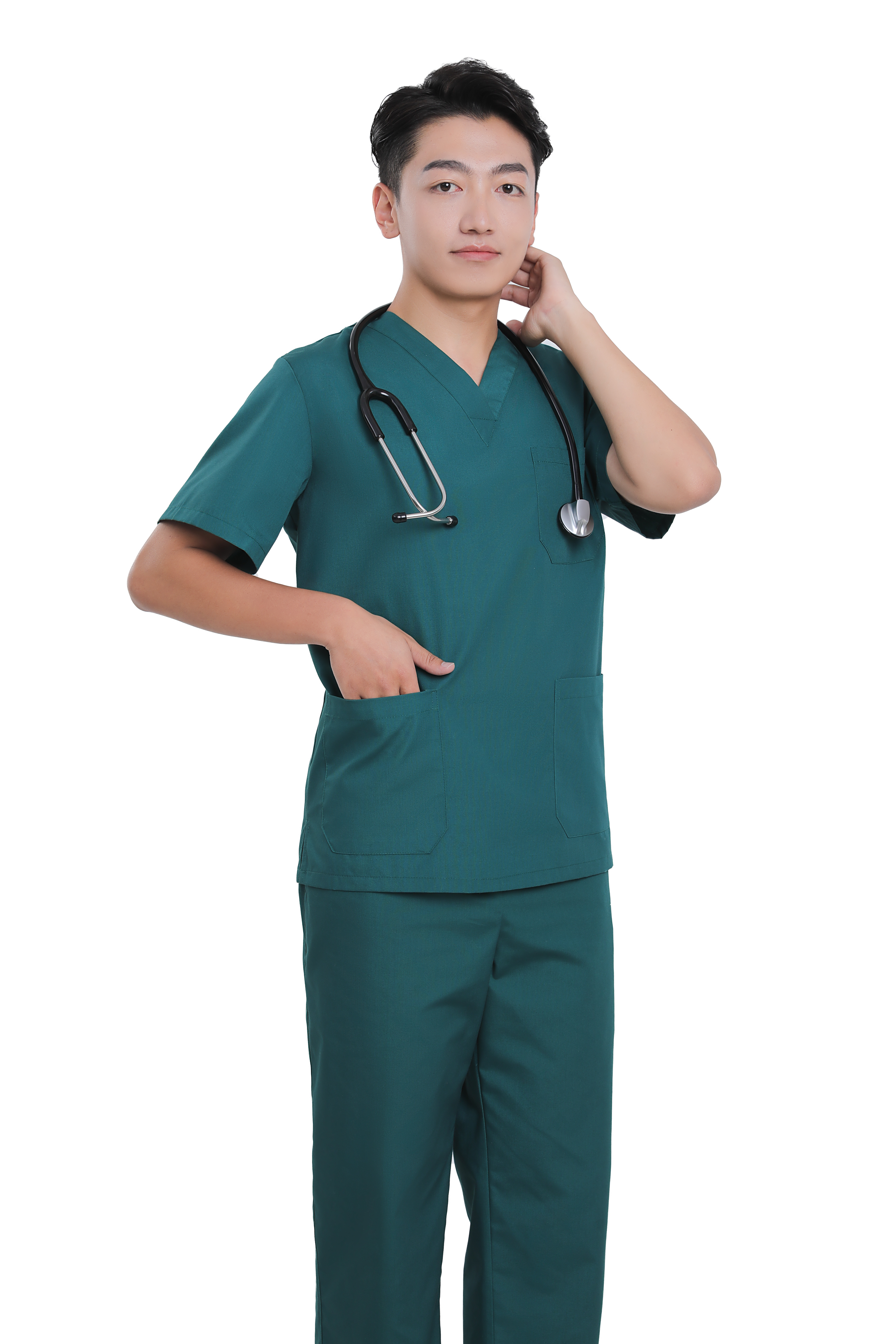 Hydrophobic cotton + polyester nurse uniform surgical gown doctor's overall hospital medical fabrics