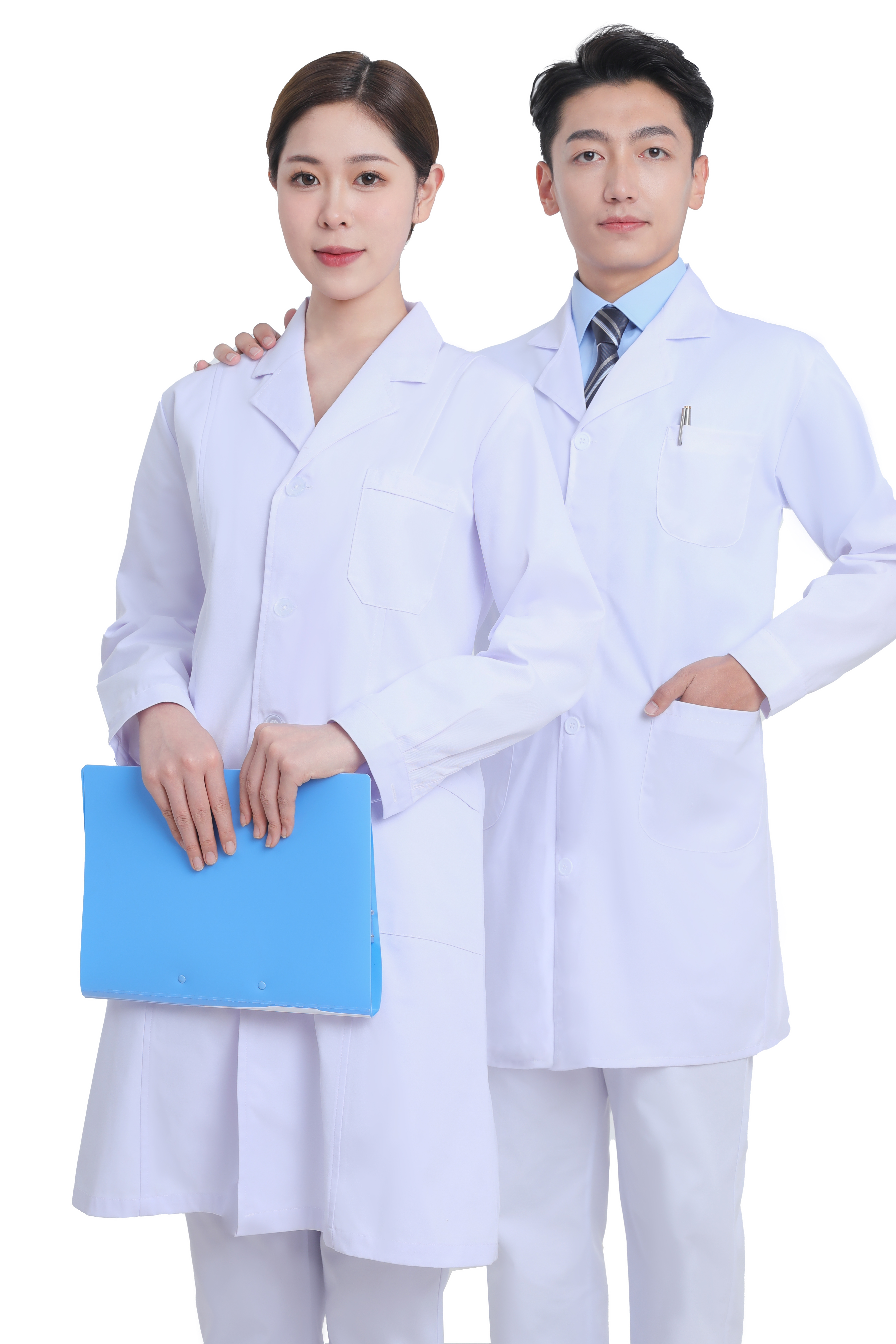 LYD Medical Lab Coat White Coat for Doctors