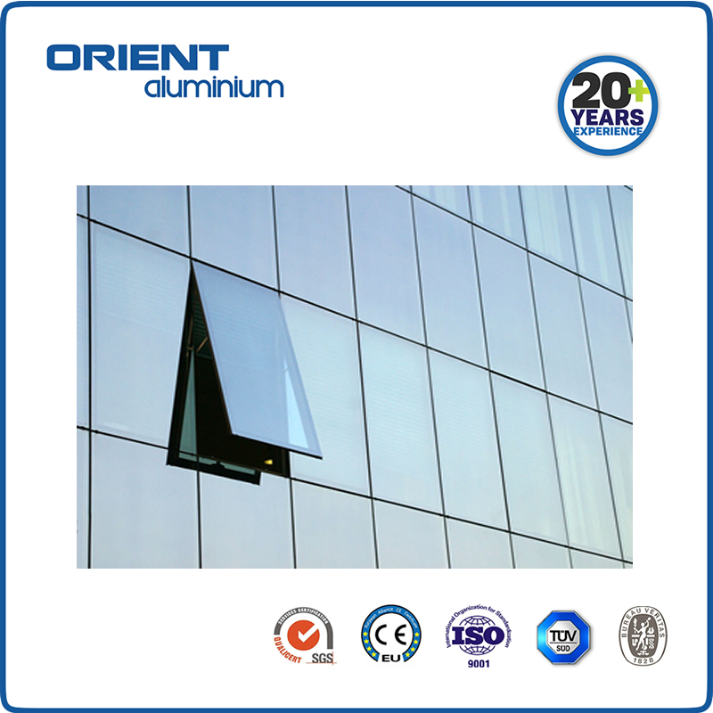 China Hot Sale Aluminum Frame Double Glass Curtain Wall/Waterproof & Soundproof Curatin Wall