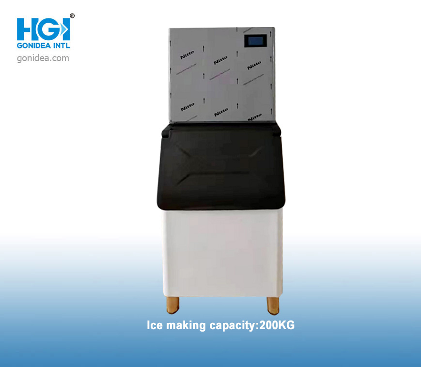 200kg Commercial Cube Ice Machine Portable Ice Maker Qsx-420p