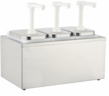 Sauce Pump-3-Head With Plastic Holder