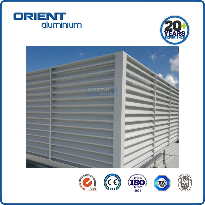 Easy assembled DIY garden metal aluminum horizontal slat privacy security fence panels
