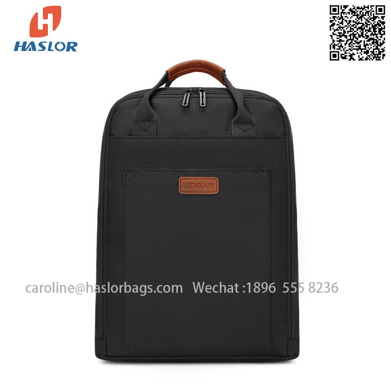 Light ladies computer bag casual backpack solid color middle school backpack commuting backpack
