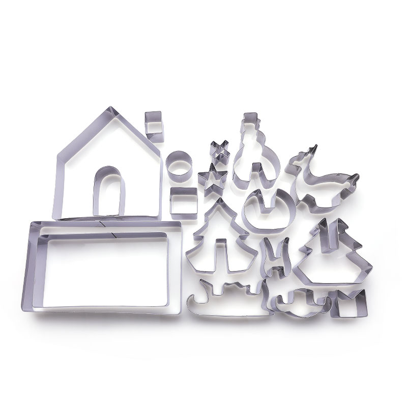 Wina 18pcs Christmas stainles steel cookie cutter