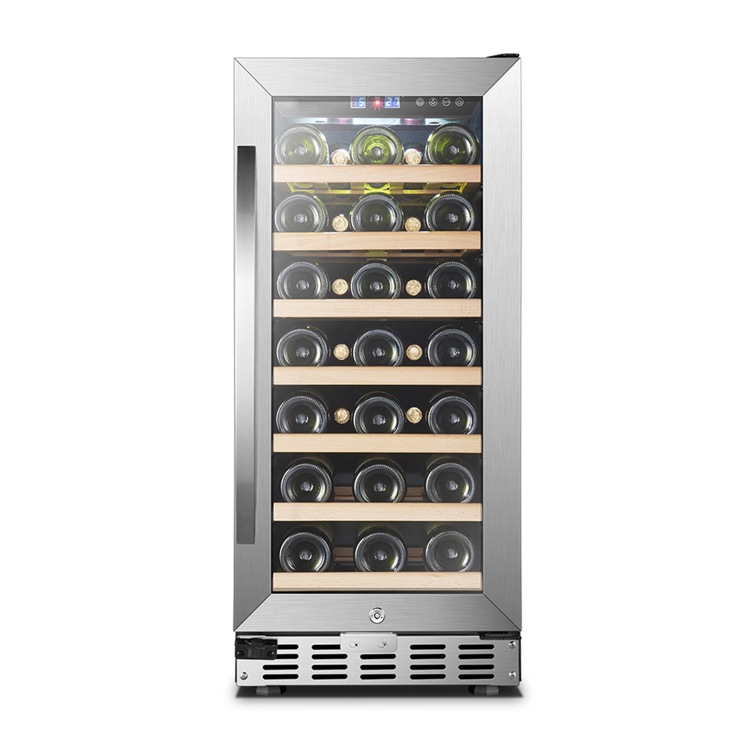 USF-33S 80L Single Zone Stainless Steel Door Undercounter Wine Cellar/Wine Fridge/Wine Refrigerator