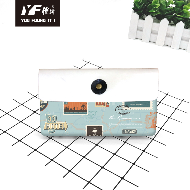 Custom retro traffic logo style PU hand bag