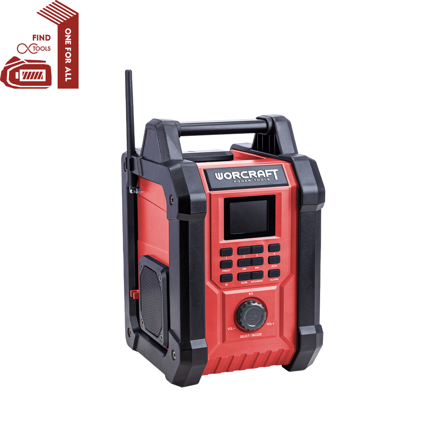 WORCRAFT 20V Li-ion Cordless Bluetooth Jobsite Radio CBTS-S20LiH
