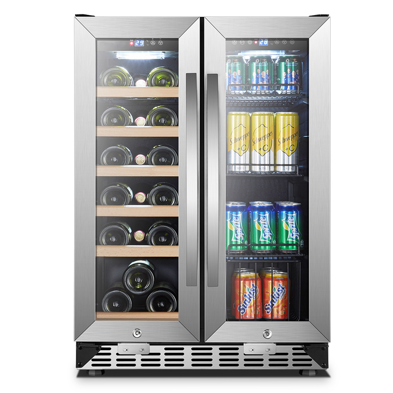 USF-36B 130L 18 Bottles and 55 Cans Beverage Combined Cabinet/Wine and Beverage Cooler
