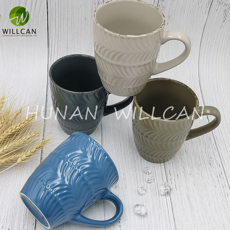 330ml Embossed Vintage Mug hot sale