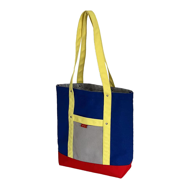Customized Logo Cotton Canvas Party Favor Gift Large Size Tote Bag With Pocket