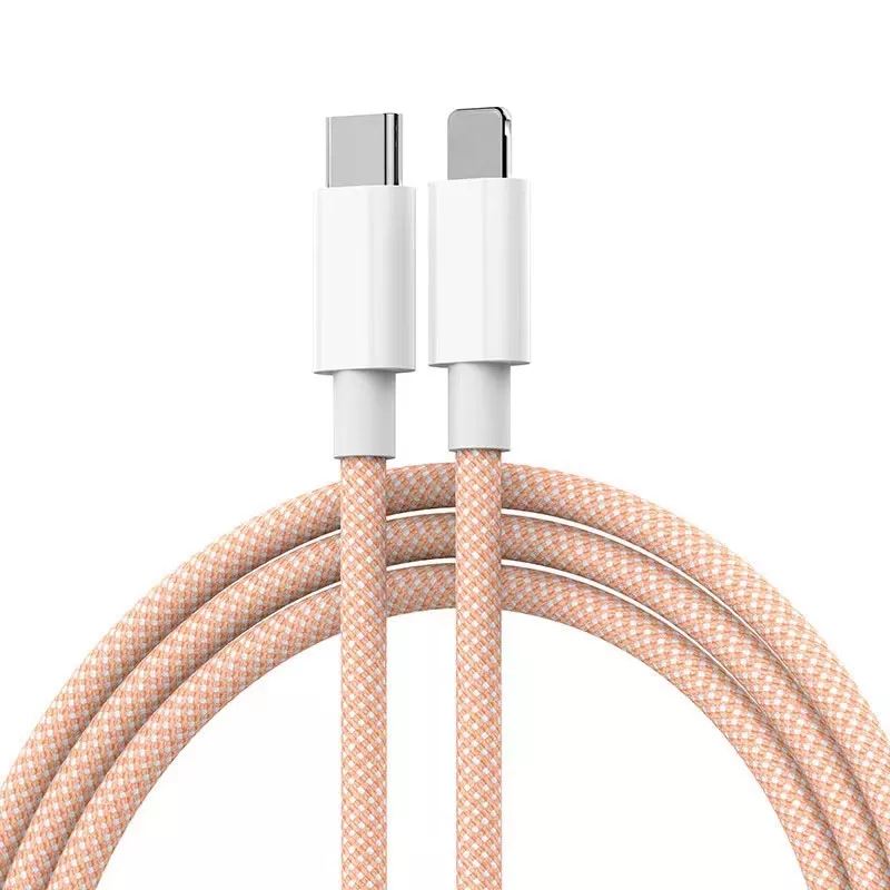 Hot Selling Nylon Braided Pd Fast Charging USB Cable Type-C to Lighting for Apple iphone