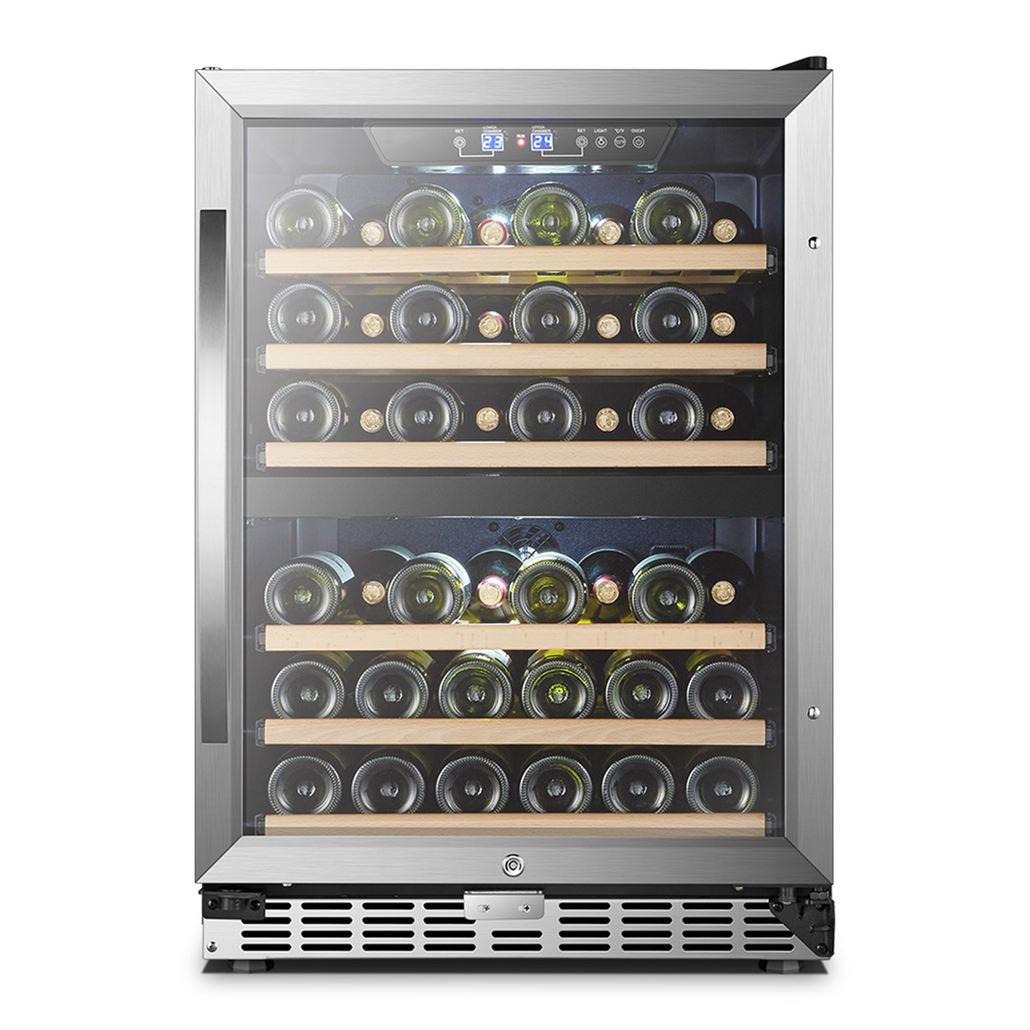 USF-54D 154L 46 Bottle Dual Zone Freestanding/Built-In Wine Refrigerator/Wine Cooler/Wine Cellar