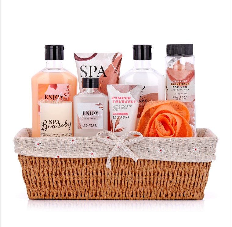 luxury shower gel bubble bath spa gift set great gifts ideas with wire basket
