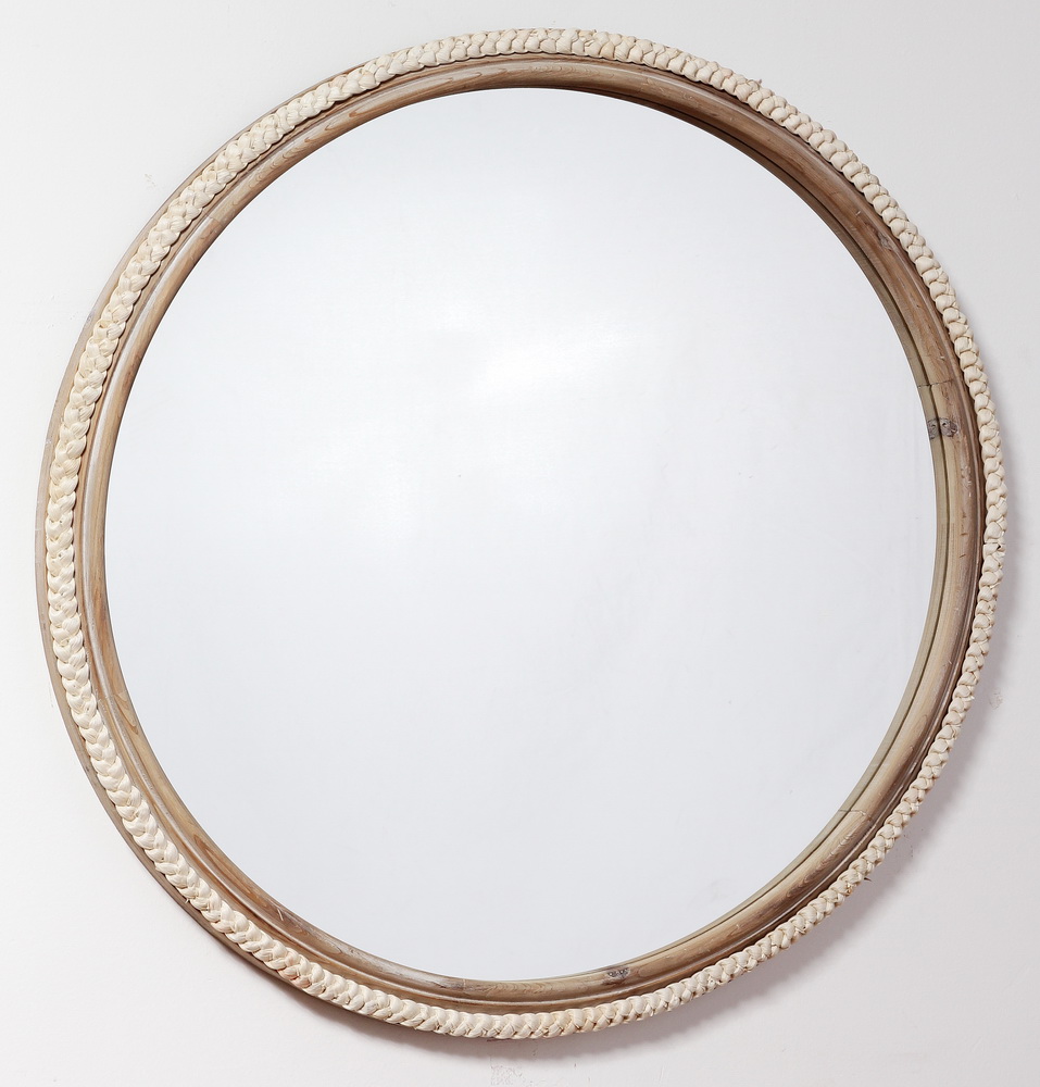 Round wall mirror