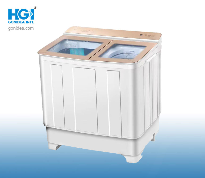 10kg Twin Tub Top Loading Mini Washer Semi Automatic Washing Machine Xpb100-1688s