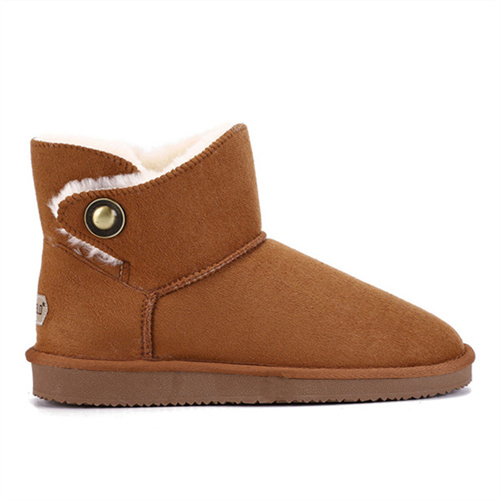 Ladies Fashion Sheepskin/Fake fur Snow Boot Winter shoes Water-Resistant