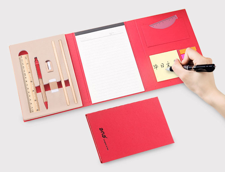 Environmentally friendly notebook with sticky note