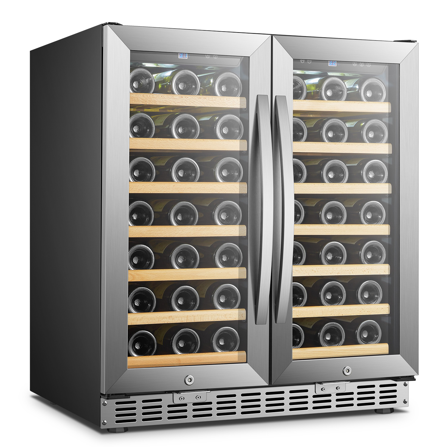 USF-66D Youshengda 66 Bottles Side by Side Wine Cooler/Wine Fridge/ Wine Refrigerator/Wine Cabinet