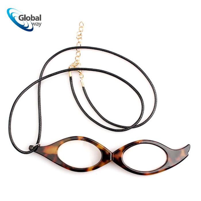 Folding reading glasses hanging glasses