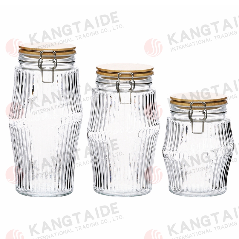 Storage bottles, storage jars, glass bottles, sealed jars, candy jars