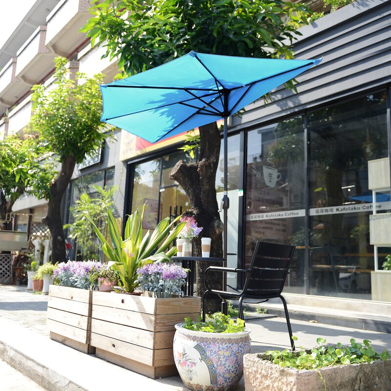 taicheng 2.7M half umbrella patio table stand umbrella outdoor garden sunshade umbrella parasol