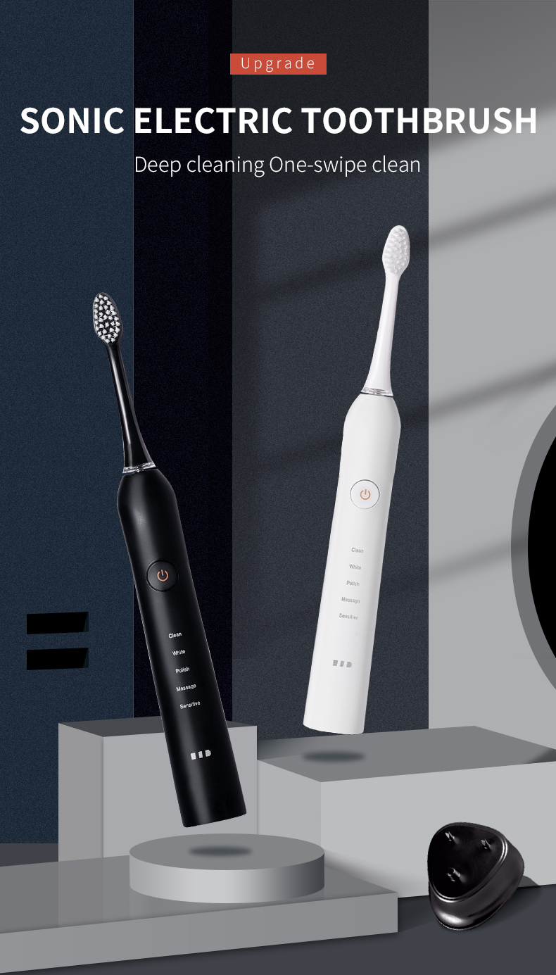 Adult Round Electric Tooth Brush Ultrasonic Electric Toothbrush