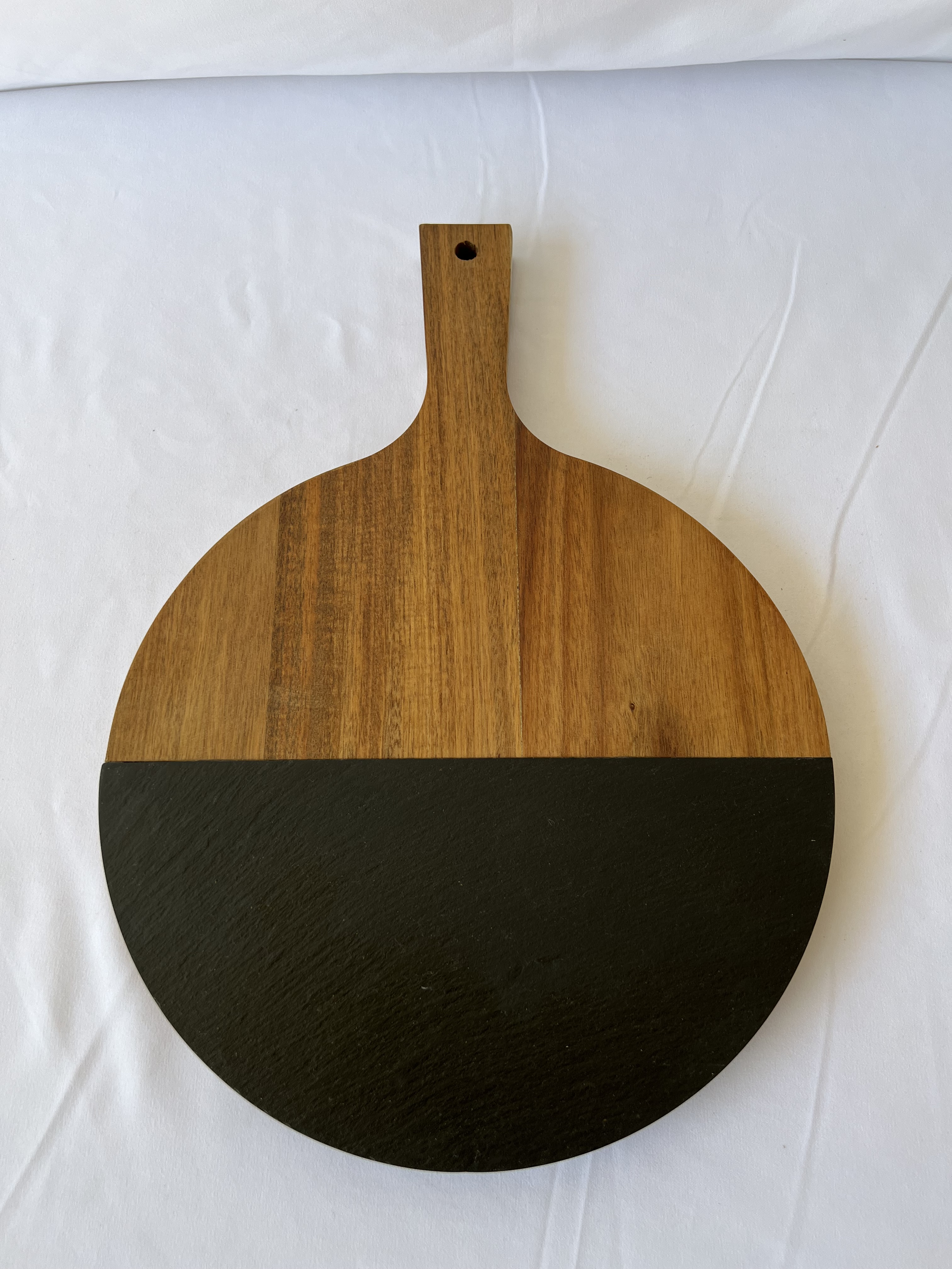 acacia wood slate pizza board