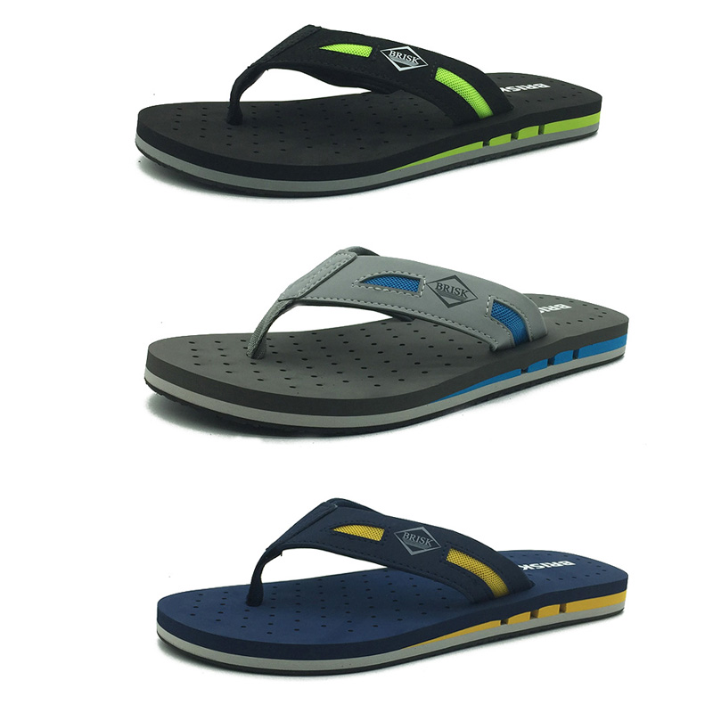 Classical breath wide footbed men flip flop