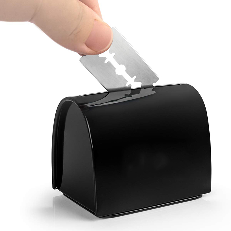 Custom Razor Blade Storage Tin Safety Storage Tin Box Recycle Portable Mini Blade Disposable Tin