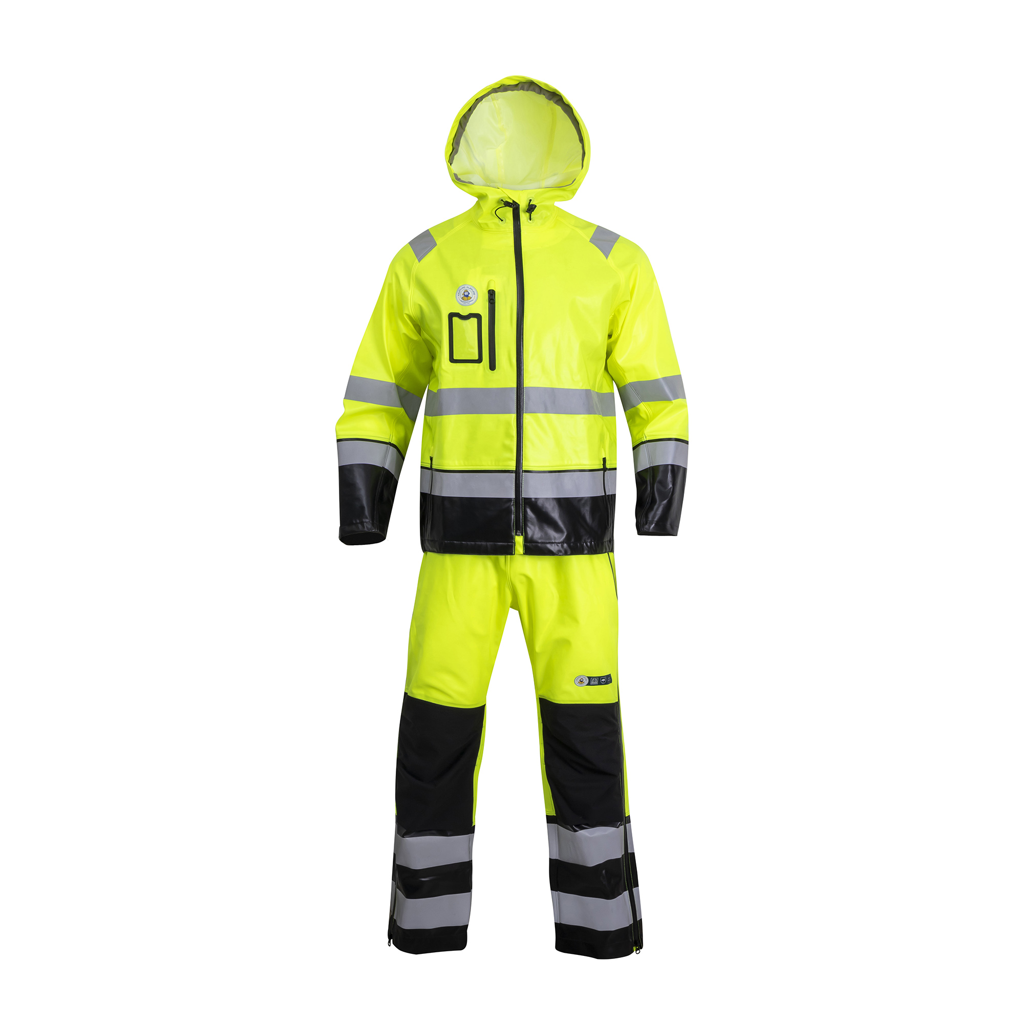 Hi vis workwear rainsuit