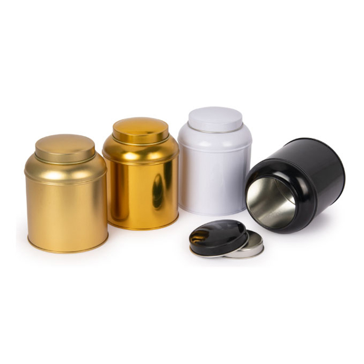 NICE-CAN Factory Tea Tins Round Shape Double Lid Metal Packaging Food Grade Coffee Tea Tin Can